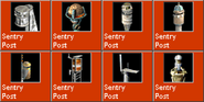 Sentry Post icons.