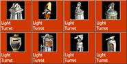 Light Turret icons.