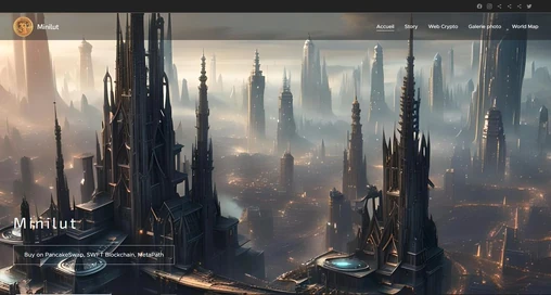 Site de Minilut avec la mise à jour majeur l'univers de l'ARC 2 : Les Heures Sombres