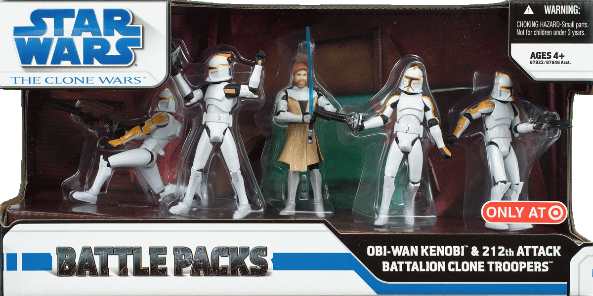 Star Wars Clone Wars Battle Packs Obi Wan Kenobi 212th