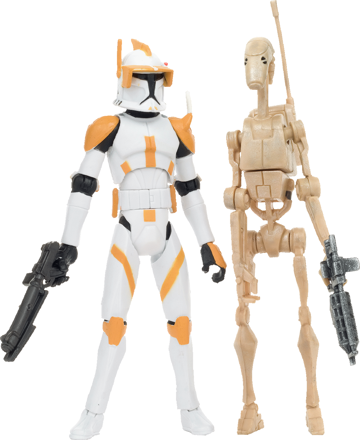Star Wars The Clone Wars Commander Cody vs Battle Droid MOSC Exclusive 