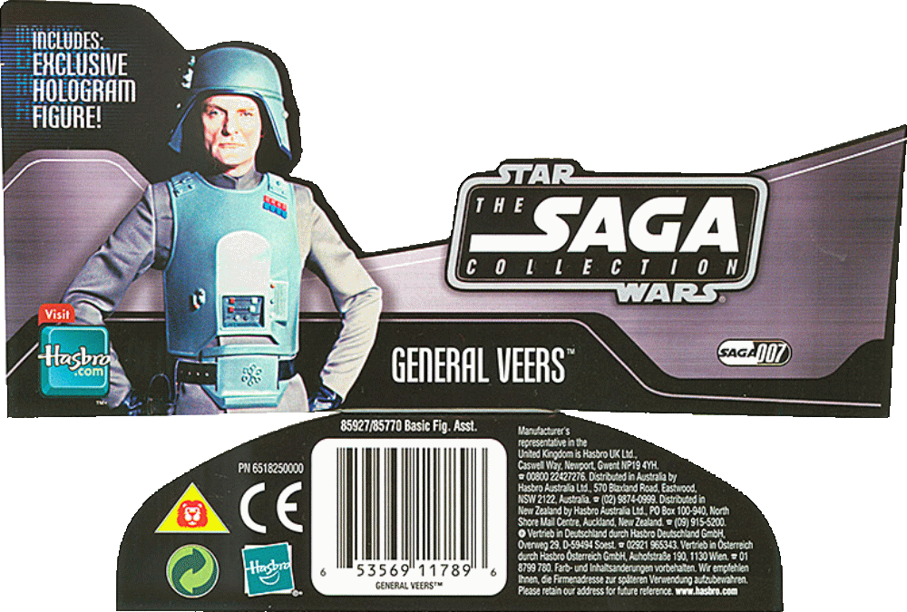 STAR WARS GENERAL VEERS フィギュア ☆限定版☆ Star Wars Black Series Exclusive General Veers Figure