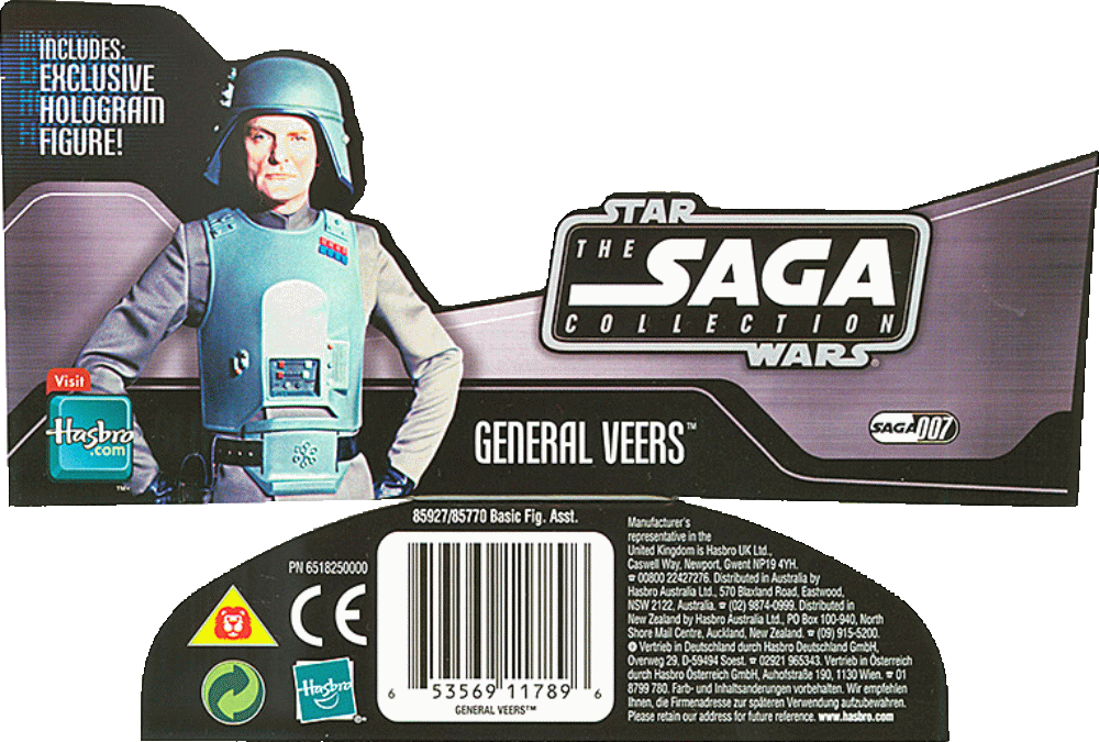 General Veers (85927) | Star Wars Merchandise Wiki | Fandom