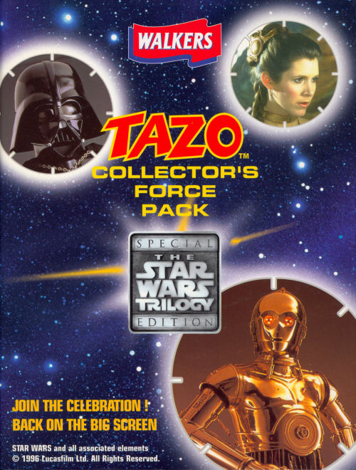 Star Wars Tazo 1996/7 From Walker's Crisps & Doritos Numbers 35 to 50 