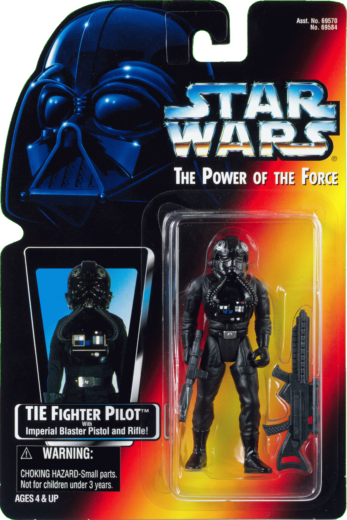 TIE Fighter Pilot with Imperial Blaster Pistol and Rifle