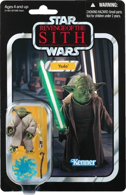 Action Figure Yoda Kenner 21481 - Edizione Commemorativa The Empire Strikes Back - Con Spada Laser E Confezione Vintage