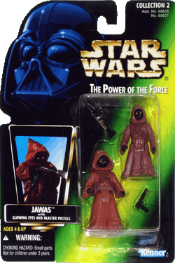 Star Wars JAWAS With Glowing Eyes and Blaster Pistols Action 