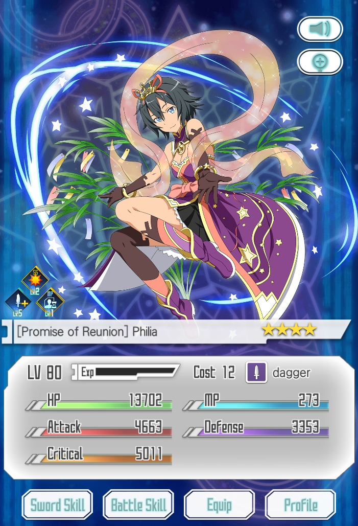 Spriggan Seeker- Philia  Sword Art Online: Memory Defrag Wiki