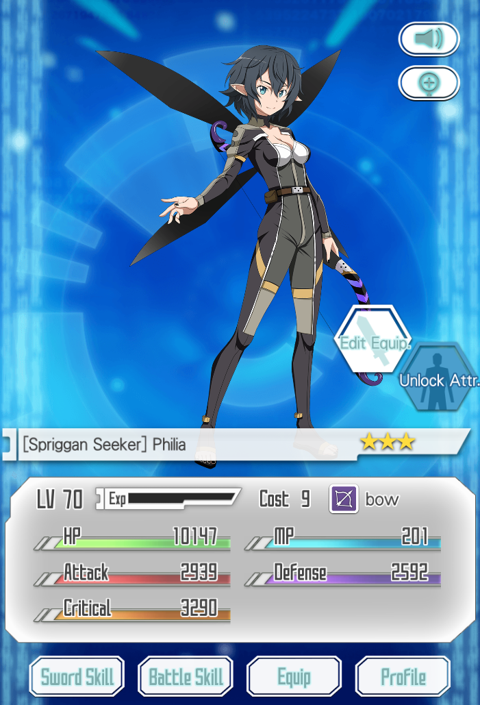 Spriggan Seeker- Philia  Sword Art Online: Memory Defrag Wiki