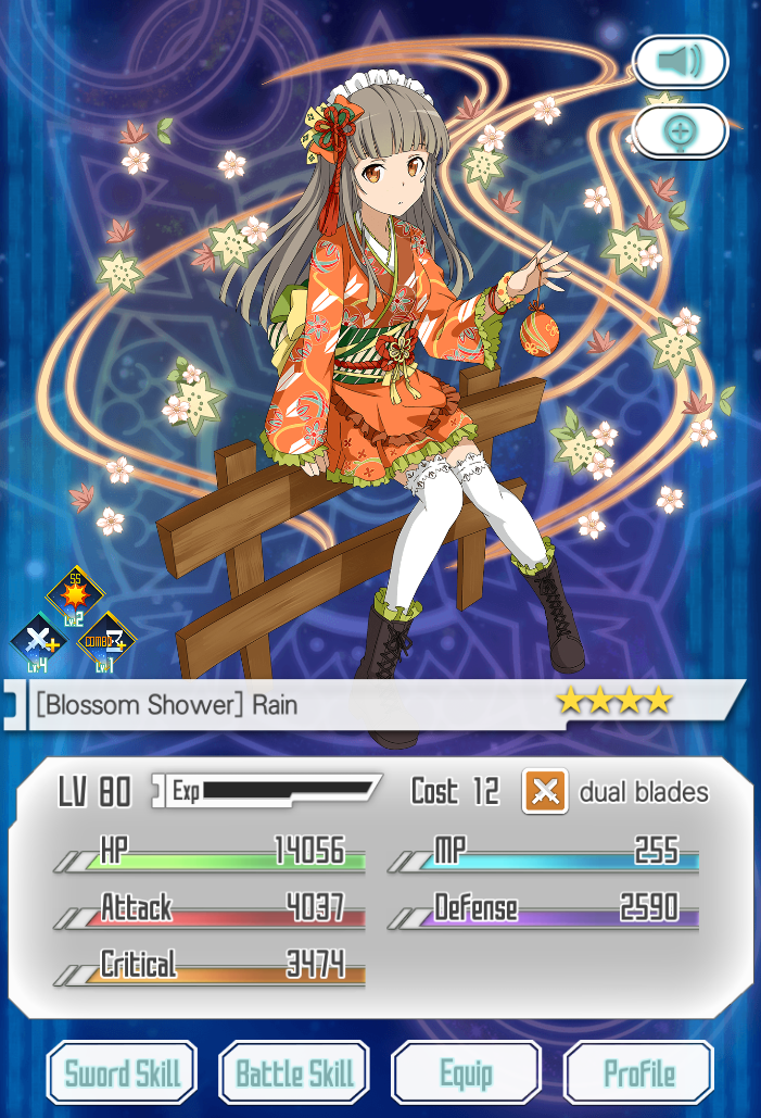 Blossom Shower- Rain | Sword Art Online: Memory Defrag Wiki