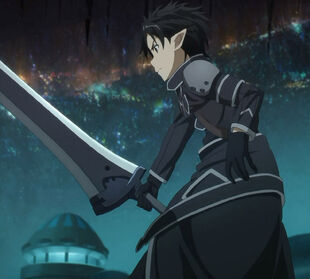 Chan.sankakucomplex.com - 1880941 - sword art online kirito screen capture action black eyes black hair clothed elf