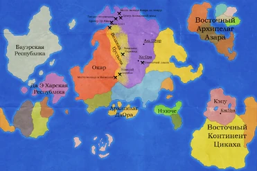 Политическая карта Асдара