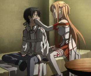 Chan.sankakucomplex.com - 1814997 - sword art online asuna (sao) kirito screen capture 1boy 1girl bed clothed