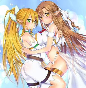 Anime-Sword-Art-Online-Asuna-Leafa-585124