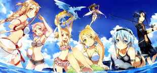 E-shuushuu.net 2013-11-30-620421 - Sword Art Online ~ Kirito, Leafa, Lizbeth, Pina, Silica, Sinon, Yui, Yuuki Asuna