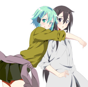 E-shuushuu.net 2014-08-06-665114 - Sword Art Online ~ Kirito, Sinon