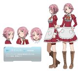 Sword art online - Shinozaki Rika Female Solo Character Sheet Official Art Official Character Inform...