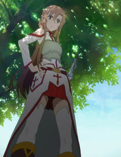 Chan.sankakucomplex.com - 1740778 - sword art online asuna (sao) screen capture 1girl boots braided ahir cloak cloud