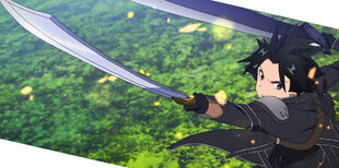 Chan.sankakucomplex.com - 1888143 - sword art online kirito screen capture black eyes black hair elf flying forest