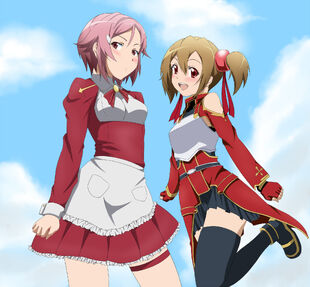 Lisbeth and silica sword art online drawn by akou phoenix777 d757715c0adaaec408ab361f2ac64b66