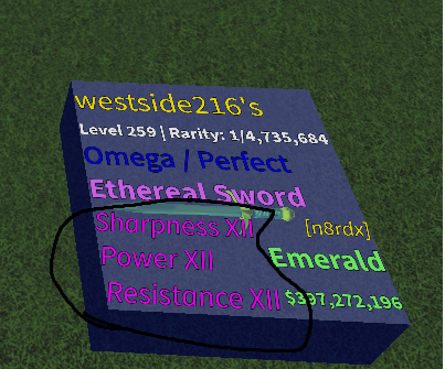 I tried to make a sword with all enchantments, but it still says