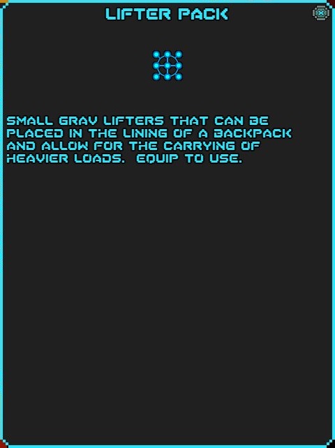 Lifter Pack | Sword of the Stars: The Pit Wiki | Fandom
