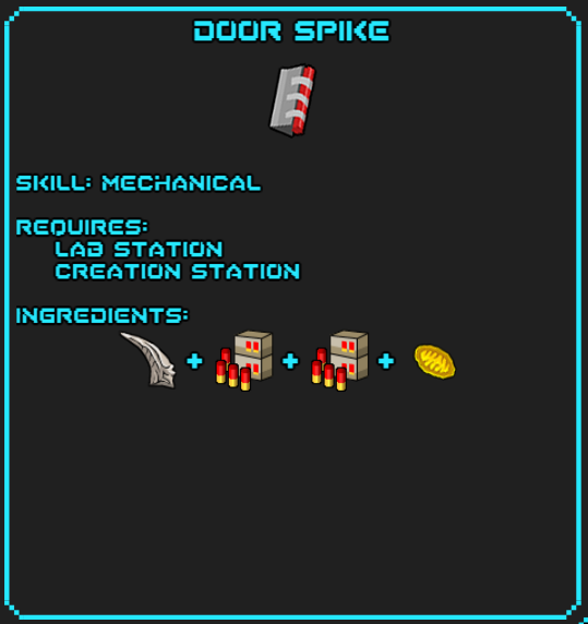 Door Spike Recipe