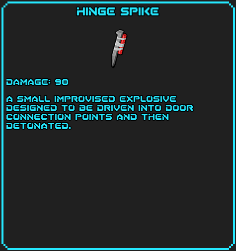 Hinge Spike info