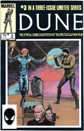 Dune #3 by Frank Herbert, 1985 reprint of Marvel Comics adaptation, written by Ralph Macchio with art by Bill Sienkiewicz