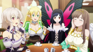Kuroyukihime jealous of Fuko's, Leafa's, and Strea's chest sizes