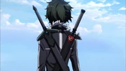 Kirito's long sword in the opening