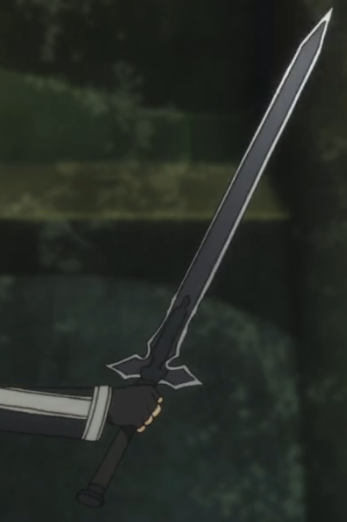 A fierce, anime-inspired longsword with a minimalist yet powerful design,  raw glistening white steel blade, and metal handle the connects directly to  the blade without a hilt on Craiyon