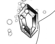 An illustration of a Teleport Crystal from the Aincrad Manga