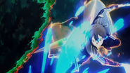 Kirito using Starburst Stream against Subtilizer