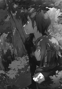 Kirito and Asuna hiding