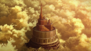 Der Rubinpalast an der Spitze von Aincrad