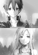 Asuna and Kirito's in-game marriage.