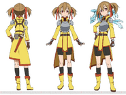 Character Design by Adachi Shingo for the Sword Art Online anime.