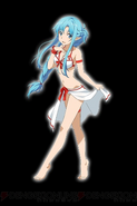 One of Asuna's swimsuit designs in Sword Art Online:Code Register