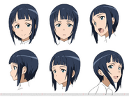 Faces Character Design by Adachi Shingo for the Sword Art Online anime.