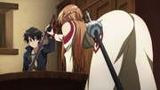 Asuna stopping Kirito