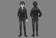 Kazuto's body design for the Phantom Bullet arc.