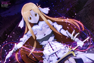 Asuna as Stacia on an Alicization War of Underworld pinup from Newtype Magazine January 2020 issue.