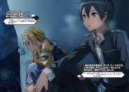 Alice listening to Kirito revealing her true name to her.