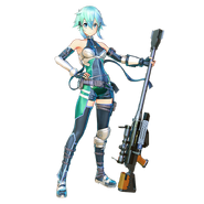 Sinon Fatal Bullet alternative character design