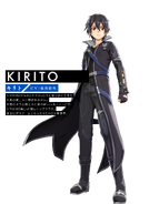 Kirito's SA:O avatar design for Sword Art Online: Hollow Realization