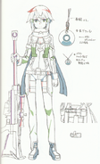 Sinon's GGO avatar design from the OS Production Book