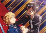 Eugeo dying from his injuries next to Kirito.