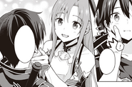 Asuna assuring Kirito that she believes in him - The Day Before manga