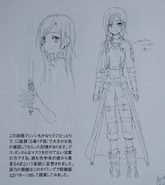 Kirito's GGO avatar design from the Abec Artworks Artbook.